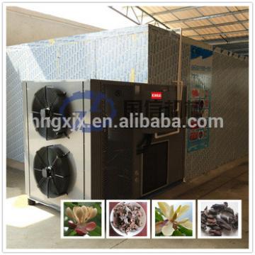 Optimum energy utilization heat pump dryer for flower of official magnolia